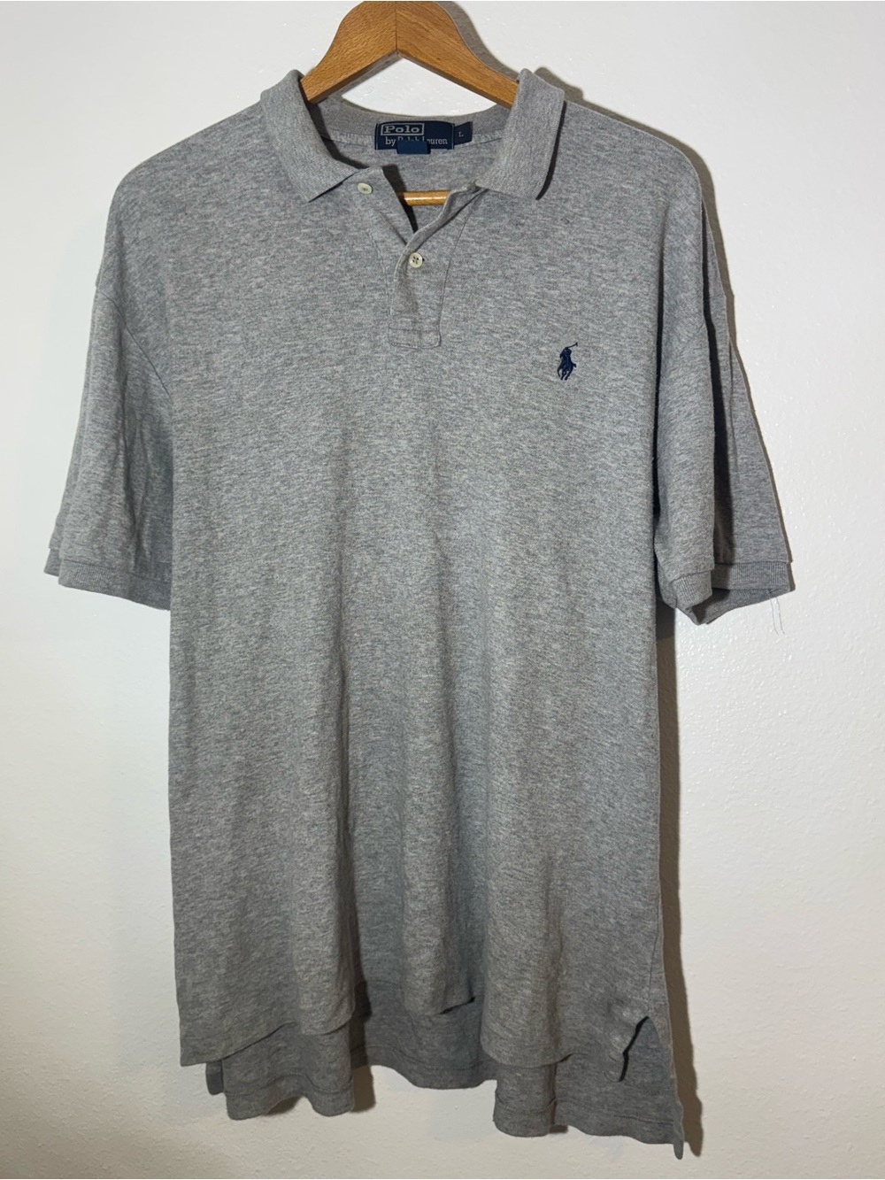 Polo by Ralph Lauren Men's Gray Short-Sleeve Polo Shirt